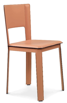 ALEX 2.0 - Tanned leather chair by ENRICO PELLIZZONI - view 3